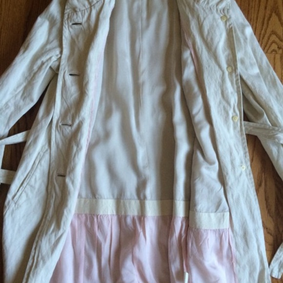 J.Crew Belted Twisted-Cotton Trench in Natural - Picture 4 of 5